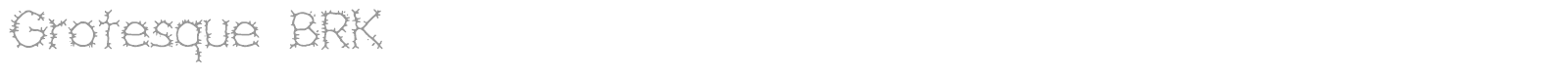 Grotesque font preview
