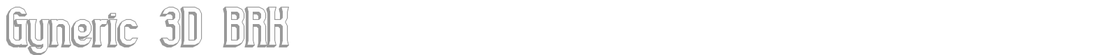 Gyneric font preview