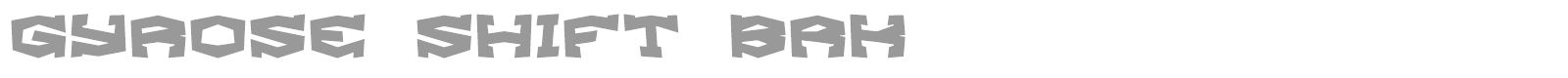 Gyrose font preview