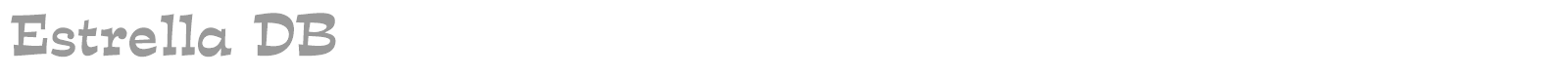 Estrella DB font preview