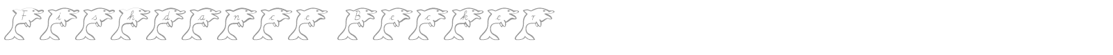 Fishdance Becker font preview