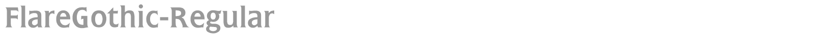 FlareGothic-Regular font preview