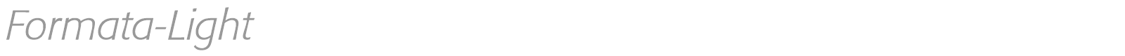 Formata-Light font preview