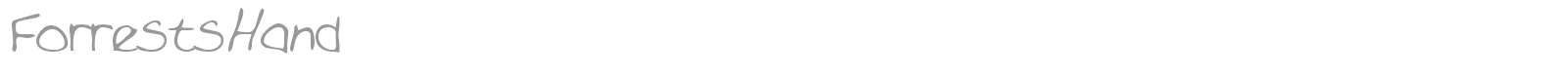 ForrestsHand font preview