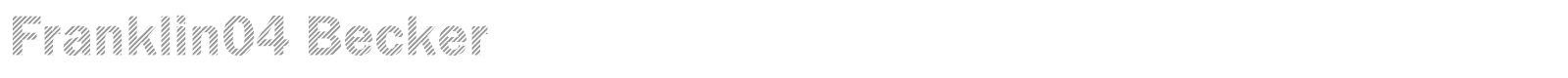 Franklin04 Becker font preview