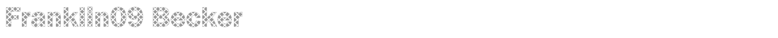 Franklin09 Becker font preview