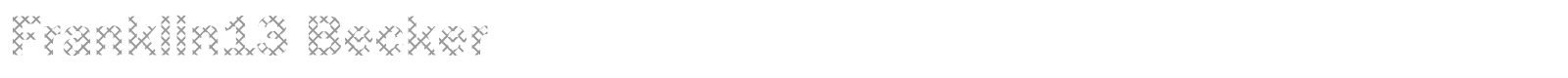 Franklin13 Becker font preview