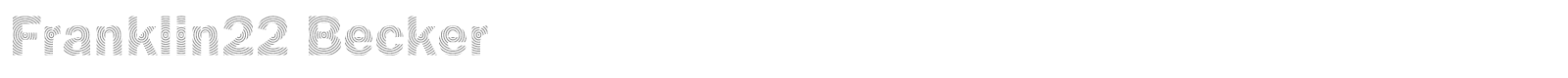 Franklin22 Becker font preview