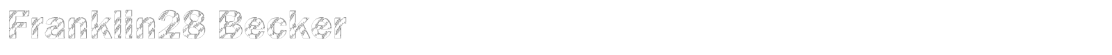 Franklin28 Becker font preview