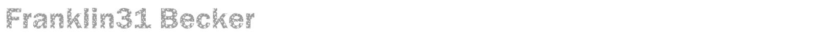 Franklin31 Becker font preview