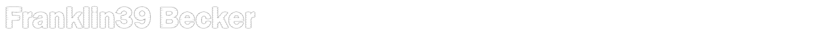 Franklin39 Becker font preview
