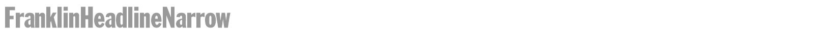 FranklinHeadlineNarrow font preview