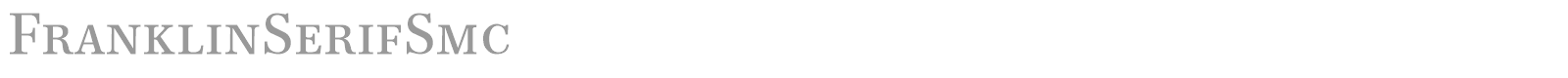 FranklinSerifSmc font preview