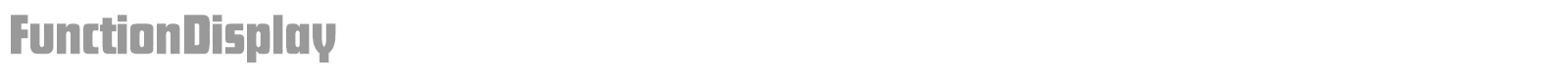 FunctionDisplay font preview