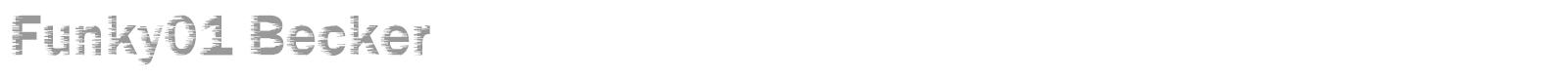Funky01 Becker font preview