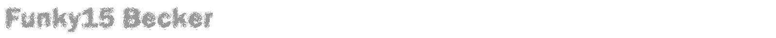 Funky15 Becker font preview