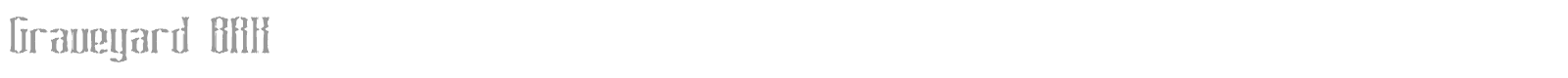 Graveyard font preview
