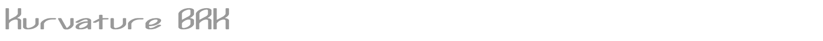 Kurvature font preview