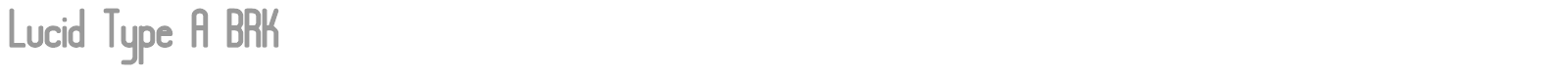 Lucid Type font preview