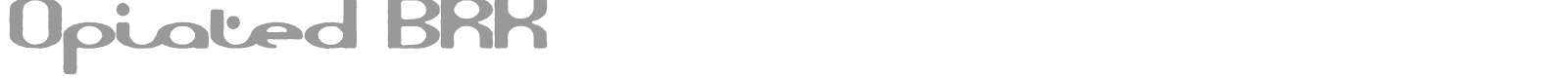 Opiated font preview