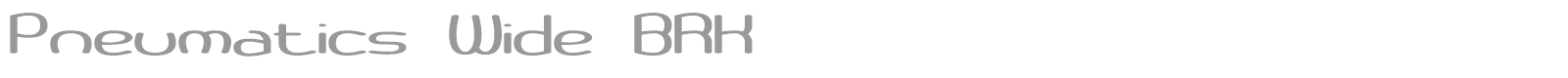 Pneumatics font preview