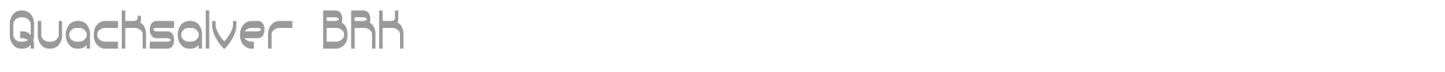 Quacksalver font preview