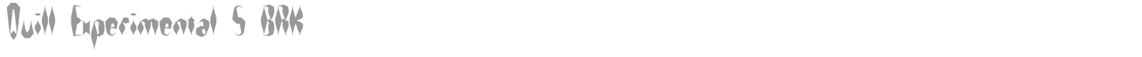 Quill Experimental font preview