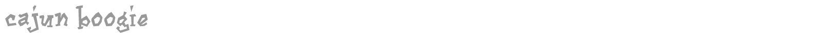 Cajun Boogie font preview