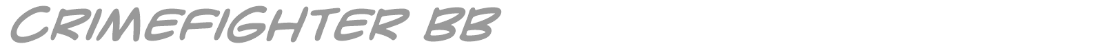 Crime Fighter font preview