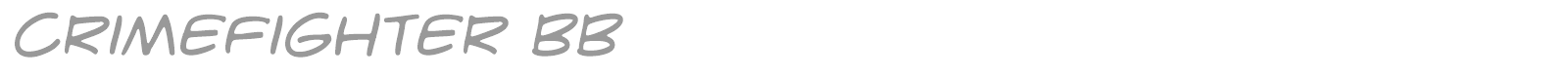 Crime Fighter font preview