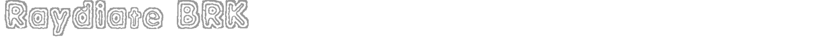 Raydiate font preview