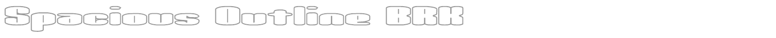 Spacious font preview