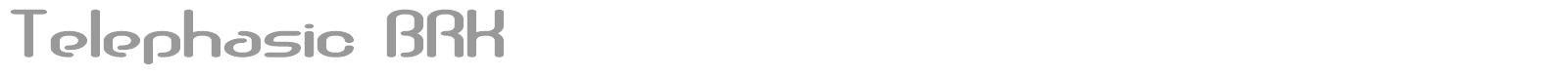 Telephasic font preview