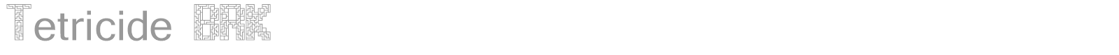 Tetricide font preview