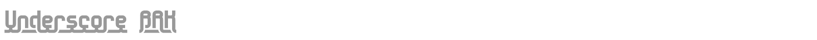 Underscore font preview