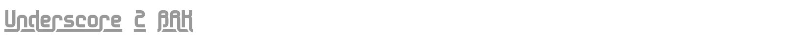 Underscore font preview