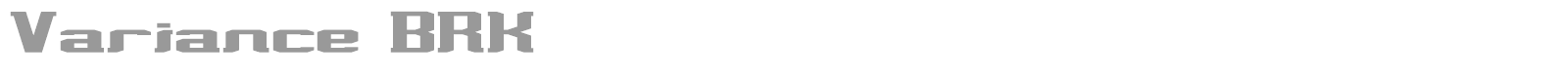 Variance font preview