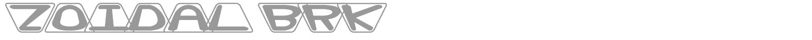 Zoidal font preview
