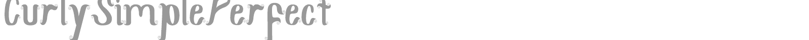 Curly Simple Perfect font preview
