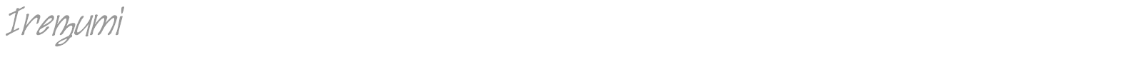Irezumi font preview