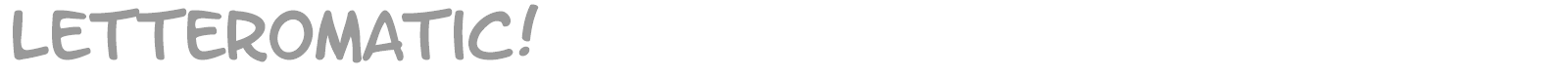 Letter O Matic font preview