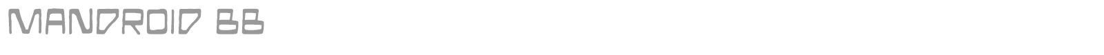 Mandroid font preview