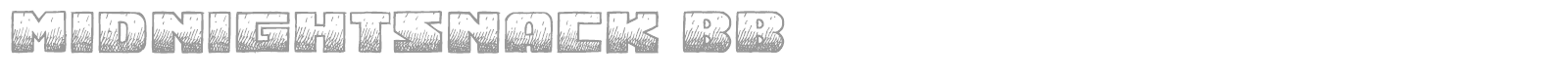 Midnight Snack font preview