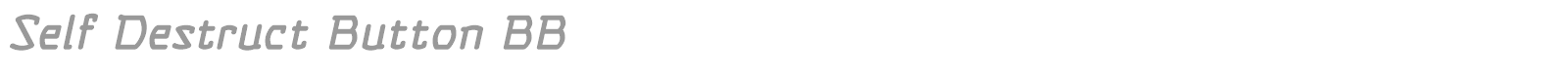 Self Destruct Button font preview