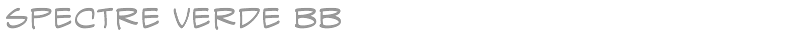 Spectre Verde font preview