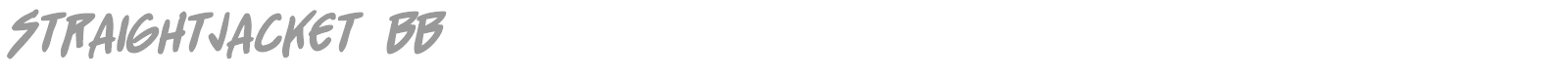 Straight Jacket font preview