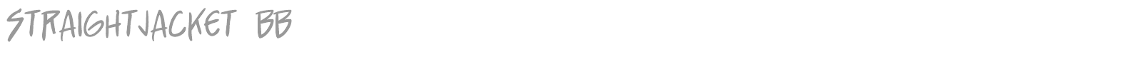 Straight Jacket font preview