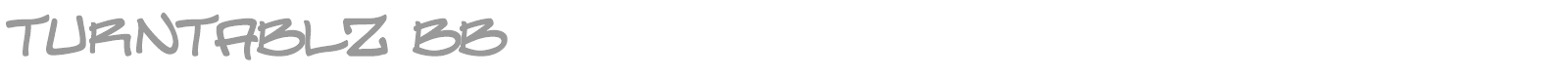 Turn Tablz font preview