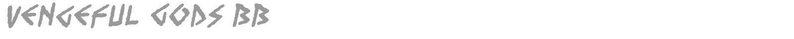 Vengeful Gods font preview