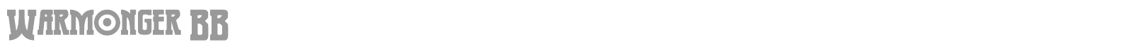 Warmonger font preview
